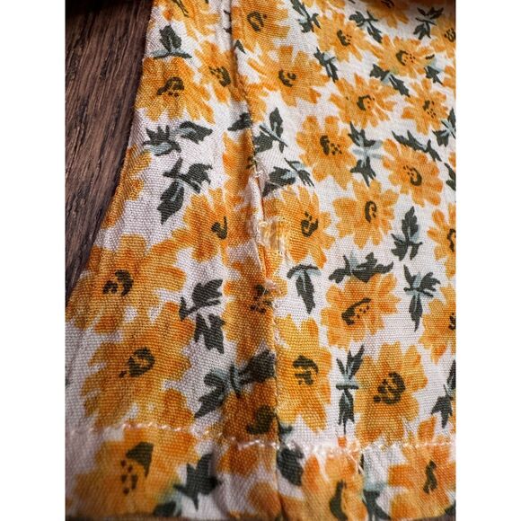 Faithfull the Brand Laszlo Sunflower Print Square Neck Smocked Jumpsuit Size‎ S - Picture 8 of 10